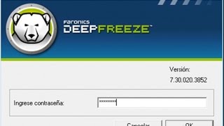 How to disable Deep freeze [upl. by Ganley]