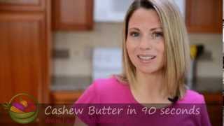 Homemade Cashew Butter in 90 seconds [upl. by Nibur527]