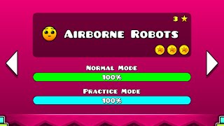 Geometry Dash Meltdown Walkthrough  Level 3 Airborne Robots ALL COINS [upl. by Mirelle]