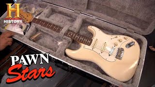 Pawn Stars RARE EXPENSIVE GUITAR MADE MUSIC HISTORY Season 8  History [upl. by Ahswat]