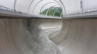 Tunnelrutsche  EdelstahlRutsche  Bad am Stadtwald Neumünster [upl. by Eimrej]