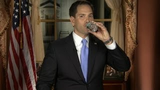 Marco Rubio Pauses Speech for Water Break [upl. by Vallonia728]