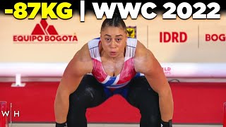 87kg World Weightlifting Championships 22 [upl. by Enymsaj]