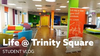 Northumbria University  Trinity Square room tour and more [upl. by Ecreip]