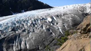 Exit Glacier Moving Kenai Fjords National Park [upl. by Lyckman]