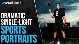 How to Capture Dramatic Senior Sports Portraits with Only One Light [upl. by Naitsyrk]