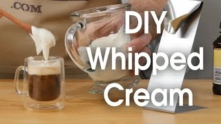 DIY whipped cream in 60 seconds [upl. by Aieki]