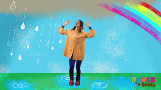 Preschool Learn to Dance Drip Drop Rain [upl. by Ellersick]