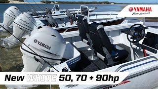 NEW Yamaha White F90  F70  F50 Outboards [upl. by Asiel]