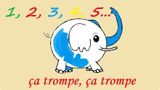 Un éléphant ça trompe énormément 🐘comptine [upl. by Ainedrag]