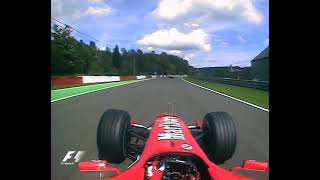 F1 Formula One Spa 2004  Michael Schumacher Formation Lap Action [upl. by Llerrac]