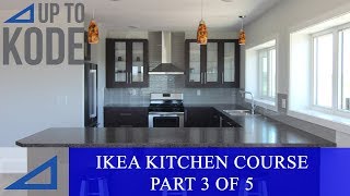 IKEA Kitchen Cabinet Course Part 3 of 5 Installing IKEA Rails amp Custom Filler Panels [upl. by Anaul361]