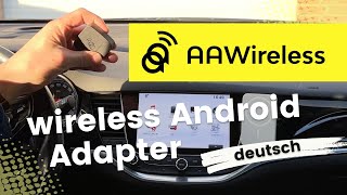 AAWireless  wireless Android Auto Adapter deutsch [upl. by Nie590]