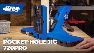 Kreg PocketHole Jig 720PRO [upl. by Nnaaihtnyc]