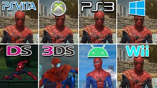 The Amazing Spider Man 2012 3DS vs PS Vita vs PS3 vs Wii vs Xbox 360 vs Android vs PC vs DS [upl. by Eednus]