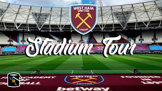 ⚽ West Ham United  London Stadium Tour  Football Travel Guide  Europa Conference League Champions [upl. by Slerahc]