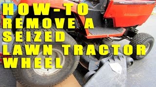 Seized Lawn Tractor Wheel Removal [upl. by Kjersti]