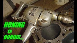 Over Boring Cylinders w a Vintage Black amp Decker Drill [upl. by Ranger857]