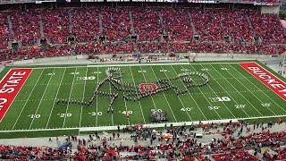 The Ohio State Marching Band Oct 18 halftime show Classic Rock [upl. by Merari721]