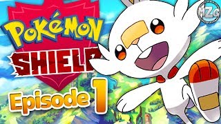 Pokemon Sword and Shield Gameplay Walkthrough Part 1  Scorbunny Starter Galar Region [upl. by Yliram]