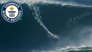 Largest wave surfed  Guinness World Records [upl. by Jessi]