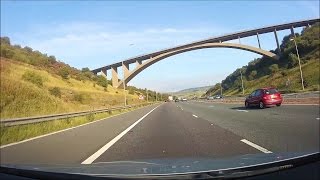 Driving in the UK  M62 amp M621  Manchester to Leeds [upl. by Clay]