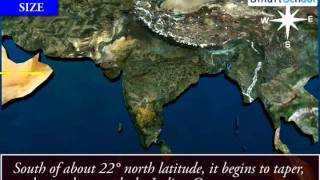 India Size and Location  Geography [upl. by Conroy]