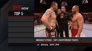 UFC Now Top 5 Heavyweight Fights [upl. by Izogn724]