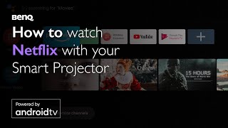 How to watch Netflix with BenQ smart home projector via your laptop Chrome browser [upl. by Senga]