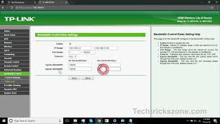 TP Link WR743 Bandwidth Control QoS configuration [upl. by Vikky]