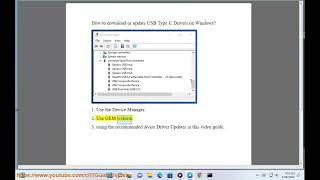 Downloadupdate USB Type C Drivers on Windows 1110 2023 updated [upl. by Fay]