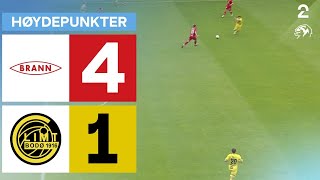 Brann 4  1 BodøGlimt  Høydepunkter [upl. by Weinman]