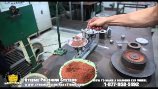 HOW ITS MADE Diamond Grinding Cup Wheel  Xtreme Polishing Systems [upl. by Lleynod271]