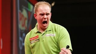 NINEDARTER  17YearOld Michael van Gerwen Hits First TV NineDarter [upl. by Calbert]