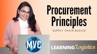 Procurement Principles Supply Chain Basics [upl. by Estell]