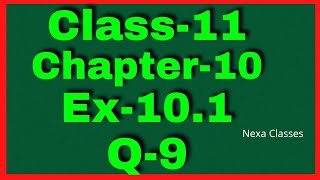 Ex101 Q9 Class 11  Straight Lines  NCERT Math [upl. by Hgiellek]