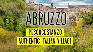 ABRUZZO VILLAGE  EXPLORING PESCOCOSTANZO ITALY 😍 [upl. by Ayerdna602]