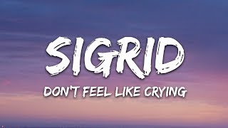 Sigrid  Don’t Feel Like Crying Lyrics [upl. by Eelah270]