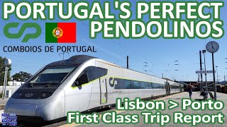 PORTUGALS PERFECT PENDOLINOS  ALFA PENDULAR HIGHSPEED REVIEW  PORTUGUESE TRAIN TRIP REPORT [upl. by Cimah97]