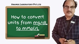 How to convert units from mgdL to mMolL [upl. by Sixela]