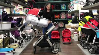 iSafe Baby Stroller 3 in 1 Marvel Pram Travel System [upl. by Enelloc]