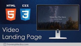 Full Screen Video Background  HTML amp CSS [upl. by Odnomar]