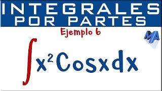 Integración por partes  Ejemplo 6  Coseno [upl. by Nahsin]