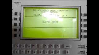 Fire Alarm Drill  Notifier NFS23030 Voice Woodworth Halls Part 2 Reset [upl. by Ahseim]