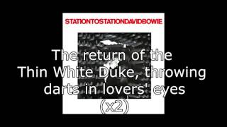 Station to Station  David Bowie  Lyrics [upl. by Yeldar92]