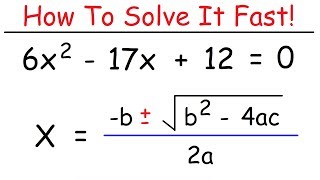 How To Solve Quadratic Equations Using The Quadratic Formula [upl. by Merrie]