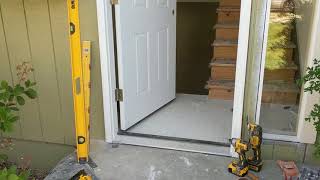 Jeld Wen Front Door Installation  Really crappy products and craftsmanship PART 1 [upl. by Akira351]