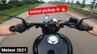 2021 Meteor 350 Custom Black First Ride Impression  Royal Enfield Meteor 350 Fireball [upl. by Ariayek209]