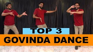 TOP 3 Govinda Dance Steps Tutorial  Easy Dance steps [upl. by Beutner]