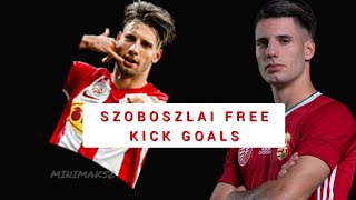 Szoboszlai Dominik FREE KICK GOALS [upl. by Lionello]